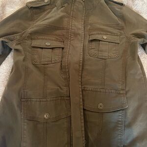 Kenzie dark olive green utility jacket size medium